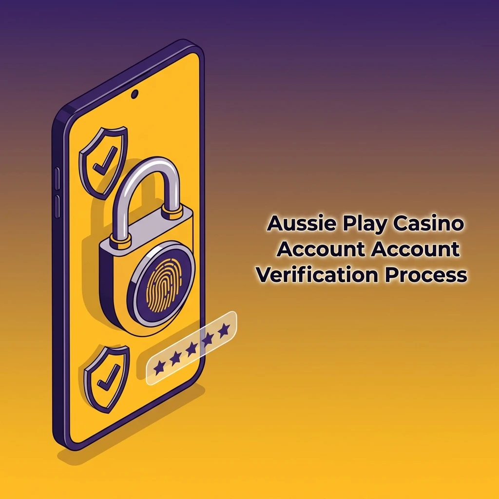 Aussie Play Casino account verification process showing ID, proof of address, and payment method steps for Australian players
