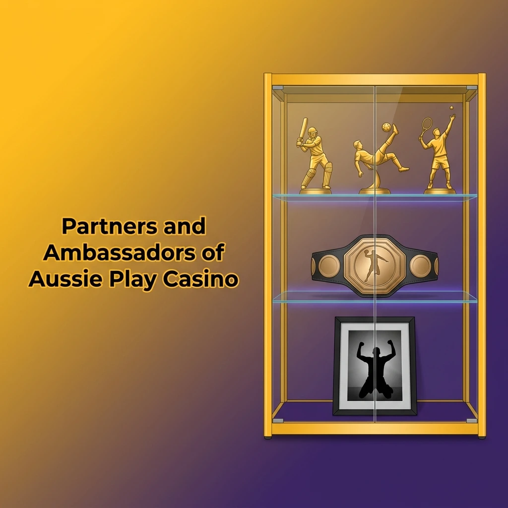 Aussie Play Casino logo representing a platform focused on games and promotions rather than brand ambassadors