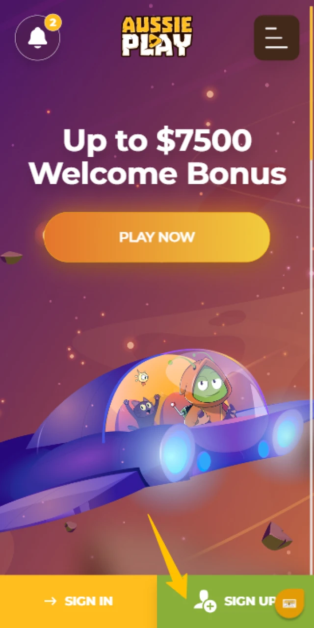 Download and open the Aussie Play App to start your journey.