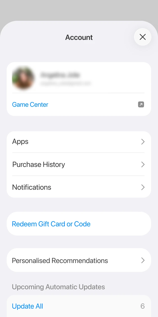 Open your store account to manage the Aussie Play App.