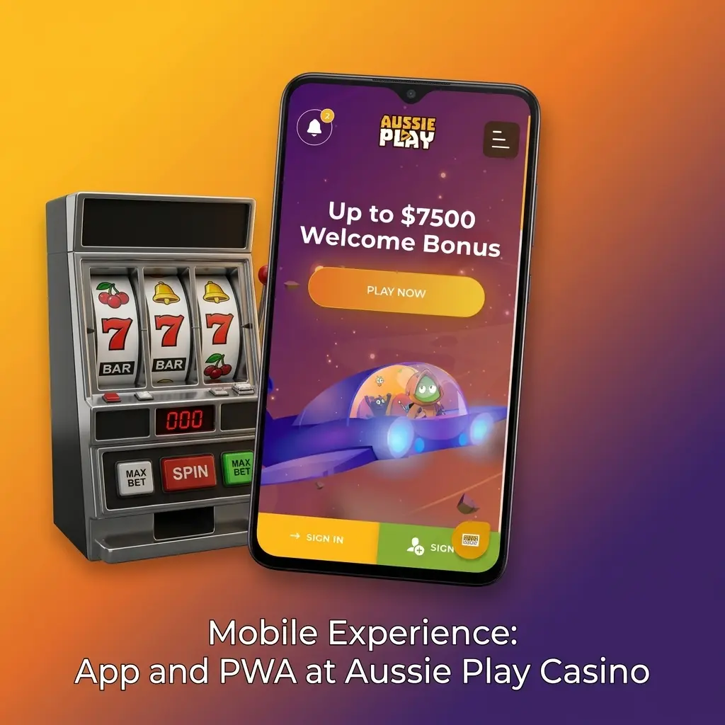 Aussie Play Casino mobile PWA and browser experience for Australian players on 3G and 4G networks